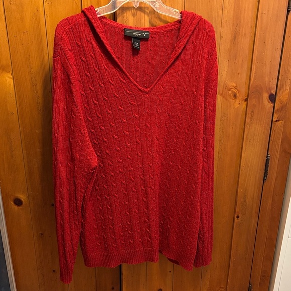 Lane Bryant Sweaters - Lane Bryant Red V-Neck Sweater
